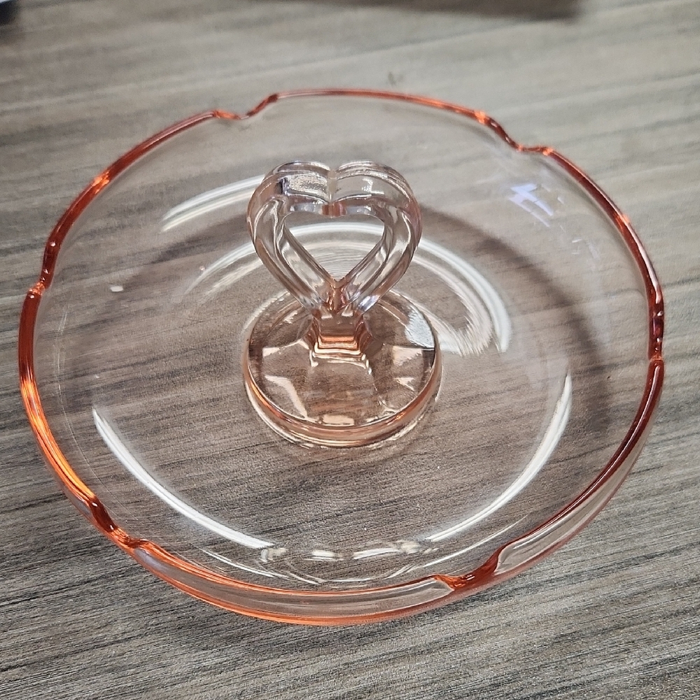 Pink Depression Glasd Dish